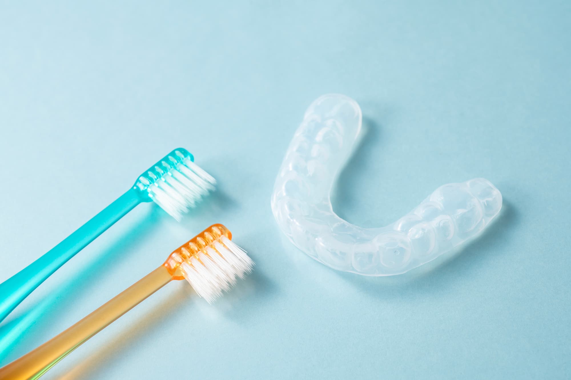 マウスピースを洗浄するイメージ